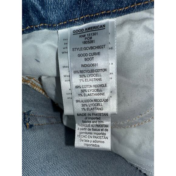 Good American Good Curve Boot distressed hem - size 8/29 - Picture 4 of 9